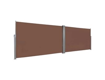 vidaXL Windscherm uittrekbaar 160x600 cm bruin