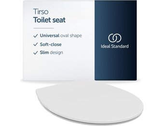 Ideal Standard Tirso Universele Toiletbril - Ovaal - Soft-close - Wit - 43,5 x 36,5 cm