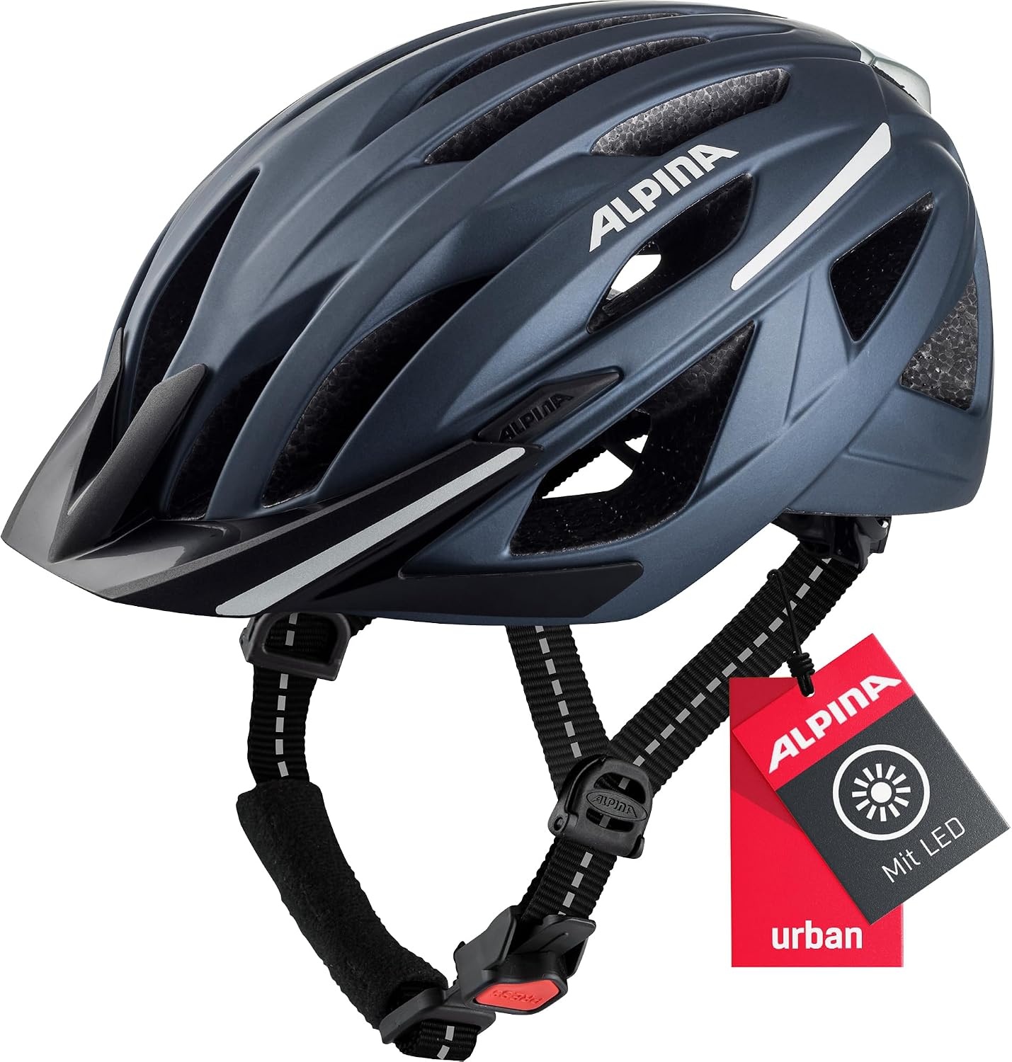 Alpina HAGA Fietshelm voor Volwassenen - Indigo Mat - Maat 51-56 cm