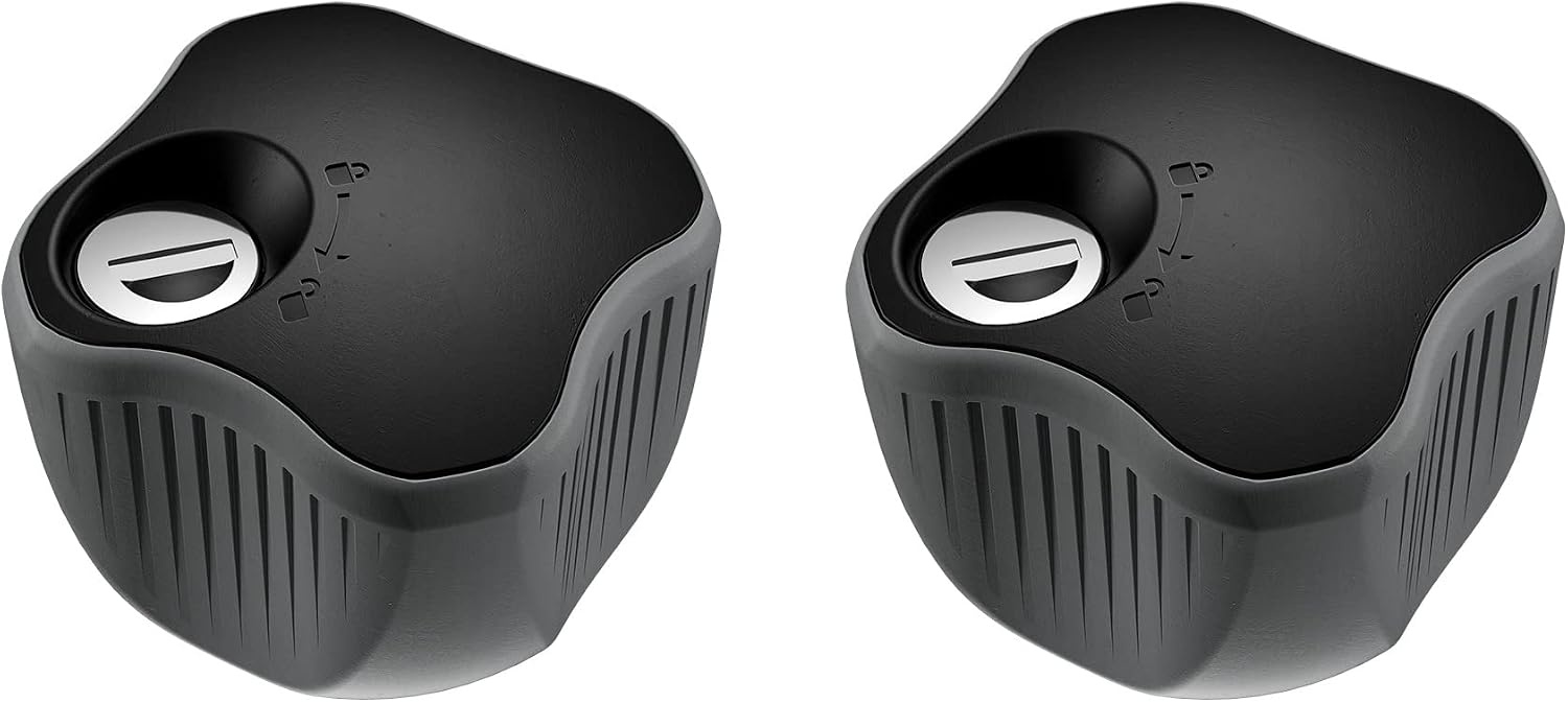 Thule Lockable Knob Vergrendelbare Knop Black 2-pack - Maat 2-pack