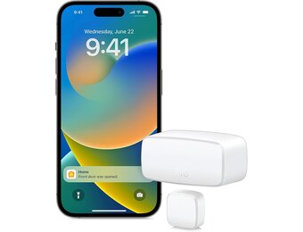 Eve Door & Window (Matter): Slimme contactsensor voor deuren en ramen, open/dicht-detectie, automatisch accessoires aansturen, meldingen, Apple Home, Alexa, Google Home, Thread Border Router vereist