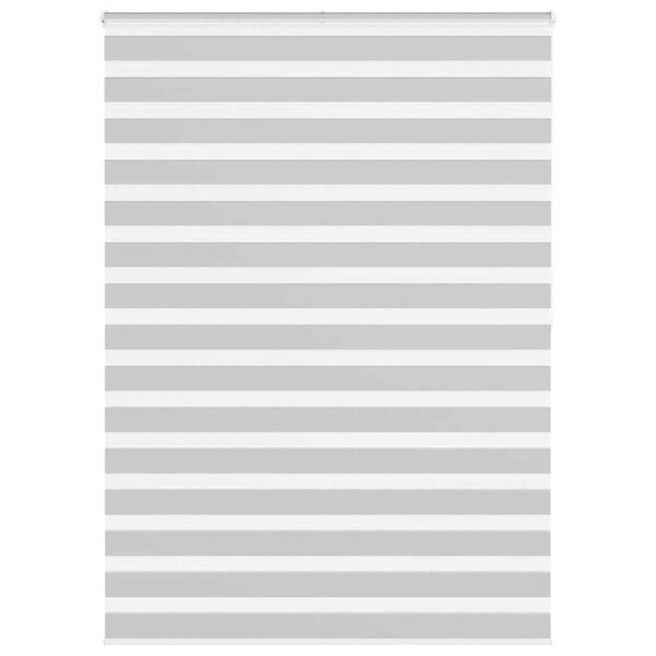 vidaXL Zebra rolgordijn 160x200 cm stofbreedte 155,9 cm lichtgrijs
