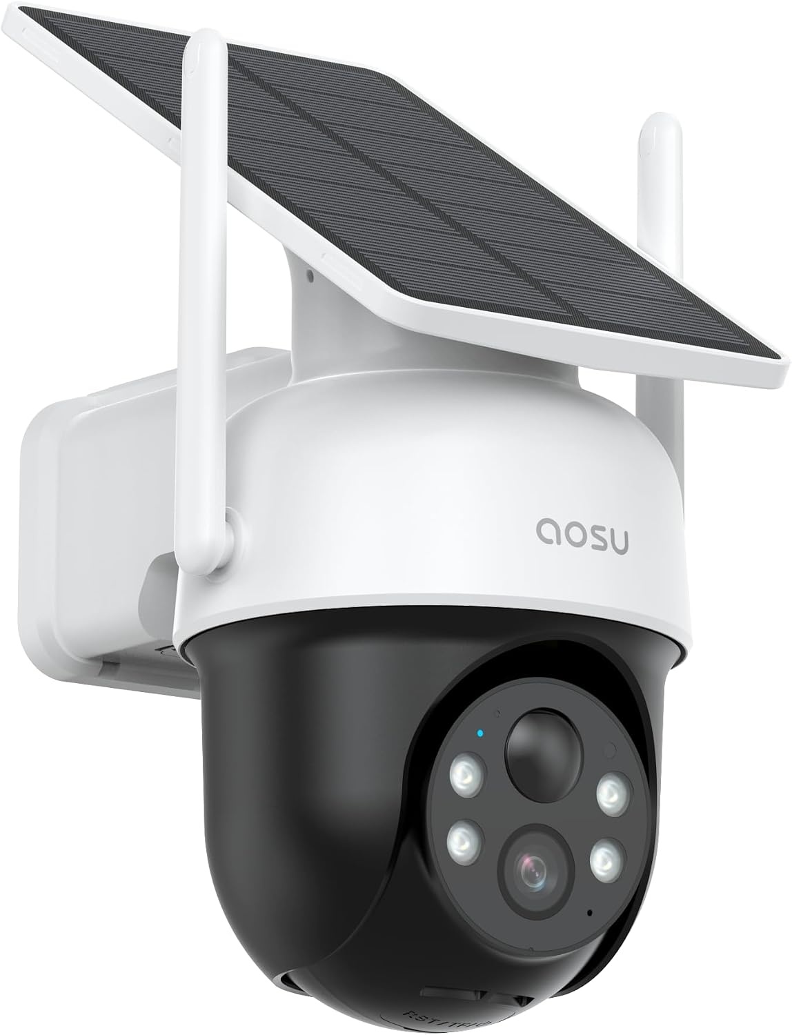 AOSU Solar Beveiligingscamera - 360° Draadloze Outdoor Camera met 2K Resolutie en Mensdetectie