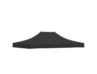 vidaXL Partytentdak 270 g/m² 4,5x3 m zwart