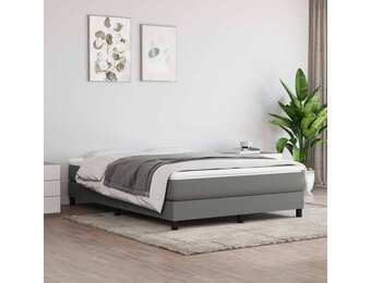 Pocketveringmatras middelhard 140x200x20 cm stof donkergrijs - 25% korting