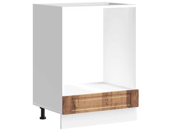 vidaXL Ovenkast "Porto" bewerkt hout oud houtkleurig