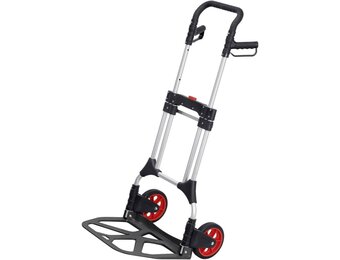 Meister Opvouwbare Steekwagen - 200 kg Draagvermogen - Aluminium - Zwart