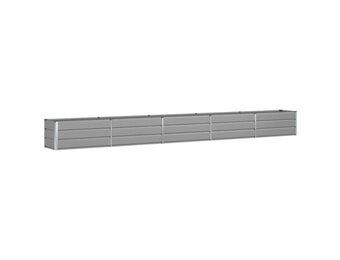 vidaXL Plantenbak Lichtgrijs 480 x 50 x 45 cm Gegalvaniseerd staal