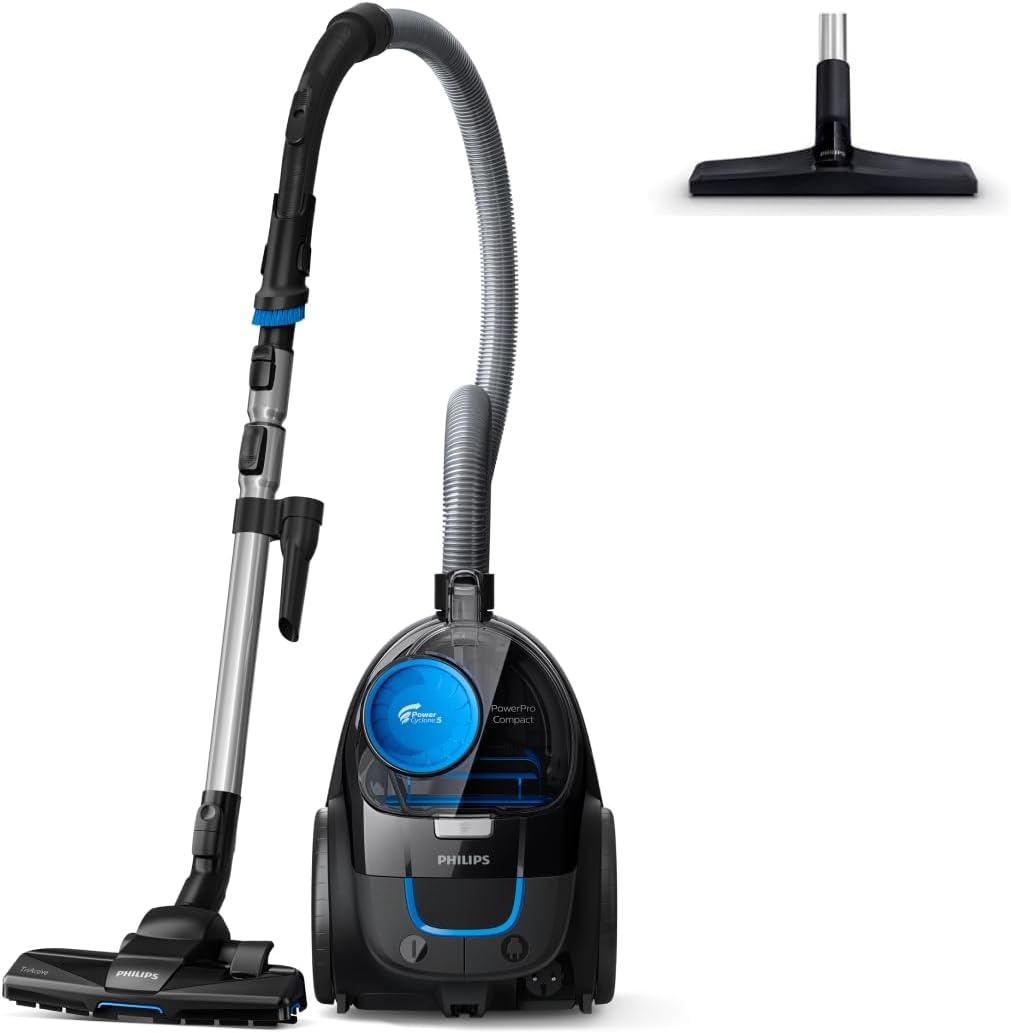 Stofzuiger zonder zak 900 Watt PowerCyclone 5 | 99,9% stofopname | Allergiefilter | Mondstuk 3-richtingen | Eenvoudig legen stofbak | Harde vloeren mo