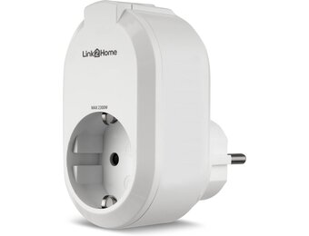 REV Link2Home smart socket, draadloos stopcontact, timer, smart home, iOS, Android, Alexa, Google Assistant, wit