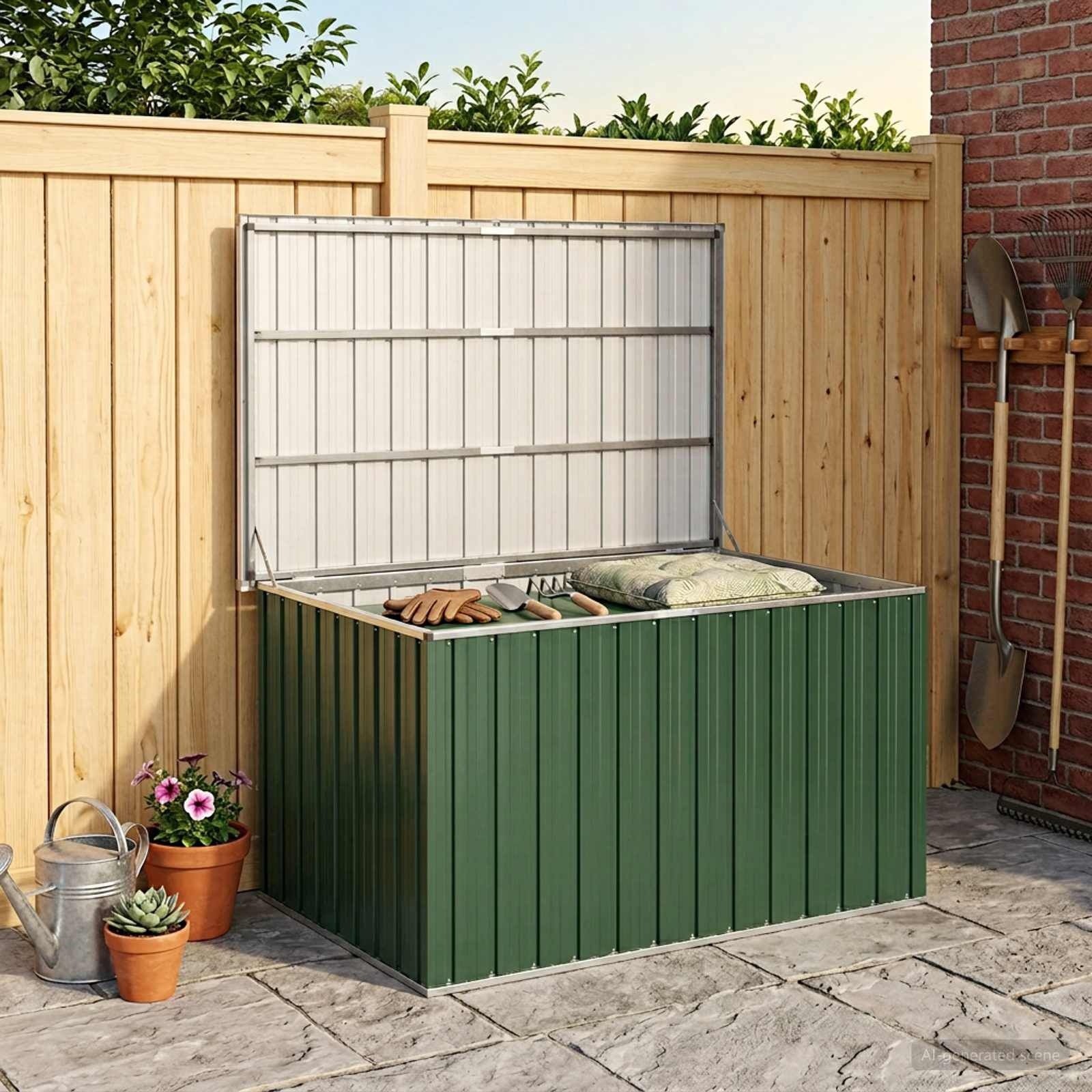 vidaXL Tuinbox 149x99x93 cm groen