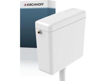 KIRCHHOFF Witte Opbouwspoelbak - 6-9 Liter - Universeel Installeerbaar