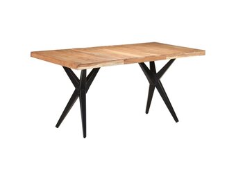 vidaXL Eettafel 160x80x76 cm massief acaciahout
