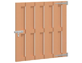 vidaXL Tuinpoort 100 x 100 cm WPC en Aluminium Bruin