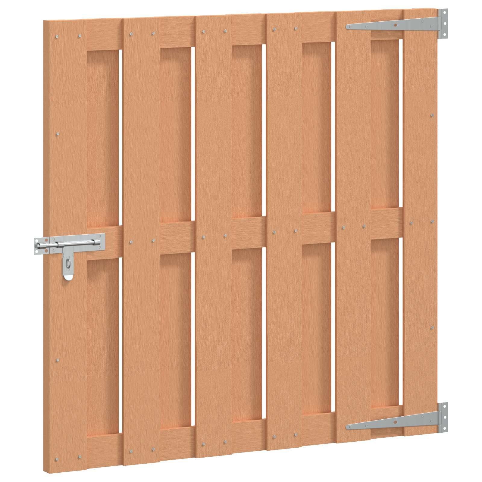 vidaXL Tuinpoort 100 x 100 cm WPC en Aluminium Bruin
