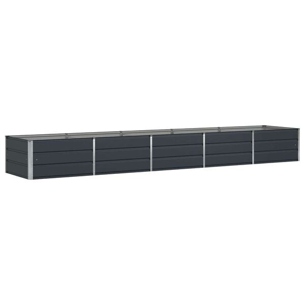 vidaXL Plantenbak Antraciet 400 x 80 x 45 cm Staal