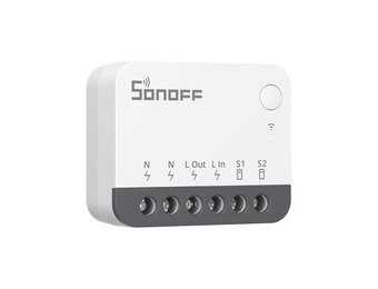 SONOFF ZBMINIR2 Zigbee 3.0 Smart Switch - 43x43x20 mm - Zwart
