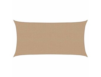 vidaXL Zonnezeil 160 g/m² 2,5x4,5 m HDPE taupe