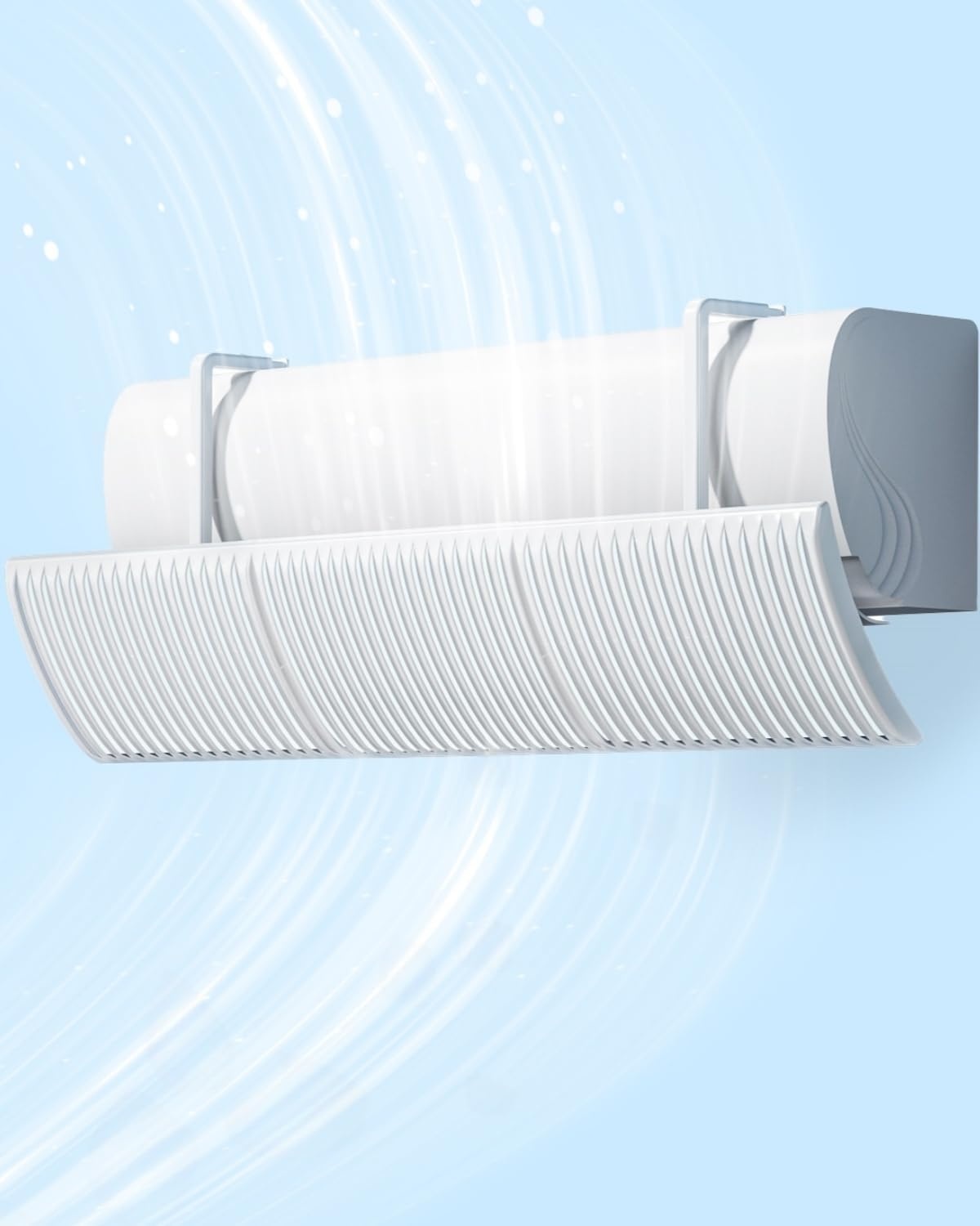 Winddeflector voor airconditioning, universeel, tegen direct blazen, verstelbaar, winddeflector voor airconditioning, voor thuis/kantoor BANJEKT