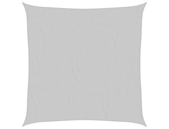 vidaXL Zonnezeil 4x4 m 100% polyester oxford lichtgrijs
