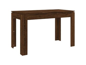 vidaXL Eettafel 120x60x76 cm bewerkt hout bruin eikenkleur
