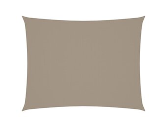 vidaXL Zonnescherm rechthoekig 5x7 m oxford stof taupe