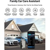 TOPDON CarPal-A OBD2 Code Reader Bluetooth, Alle Systeem OBD2 Scanner voor iOS & Android, Voertuig Health Check, 6 Onderhoudsdiensten, Smog Check, Reparatie Gids, 1 Jaar Gratis Update