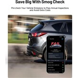 TOPDON CarPal-A OBD2 Code Reader Bluetooth, Alle Systeem OBD2 Scanner voor iOS & Android, Voertuig Health Check, 6 Onderhoudsdiensten, Smog Check, Reparatie Gids, 1 Jaar Gratis Update