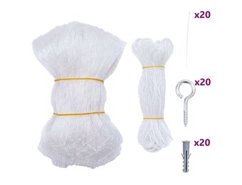 vidaXL Kattennet Transparant 3x2 m Nylon