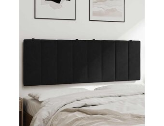 vidaXL Hoofdbordkussen "Hanko" 140 cm fluweel zwart