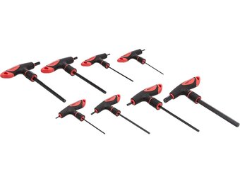 Amazon Basics Inbussleutelset, met T-greep, 8 delen, 2-10 mm