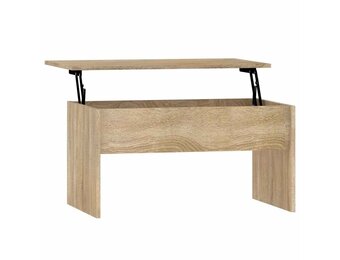 vidaXL Salontafel 80x50,5x41,5 cm bewerkt hout sonoma eikenkleurig