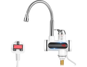 Elektrische Keukenkraan met Boiler 3000W - Direct Warm Water met LCD Display - Zwart