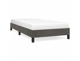 vidaXL Bedframe zonder matras 90x190 cm fluweel donkergrijs