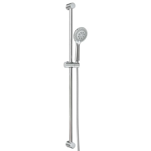 vidaXL Douchesysteem set Chroom 100 cm Roestvrij staal