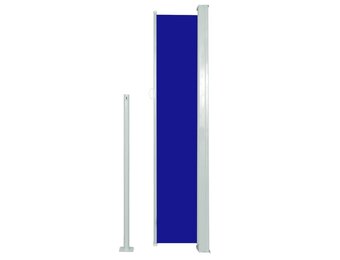 vidaXL Tuinscherm uittrekbaar 160x500 cm blauw