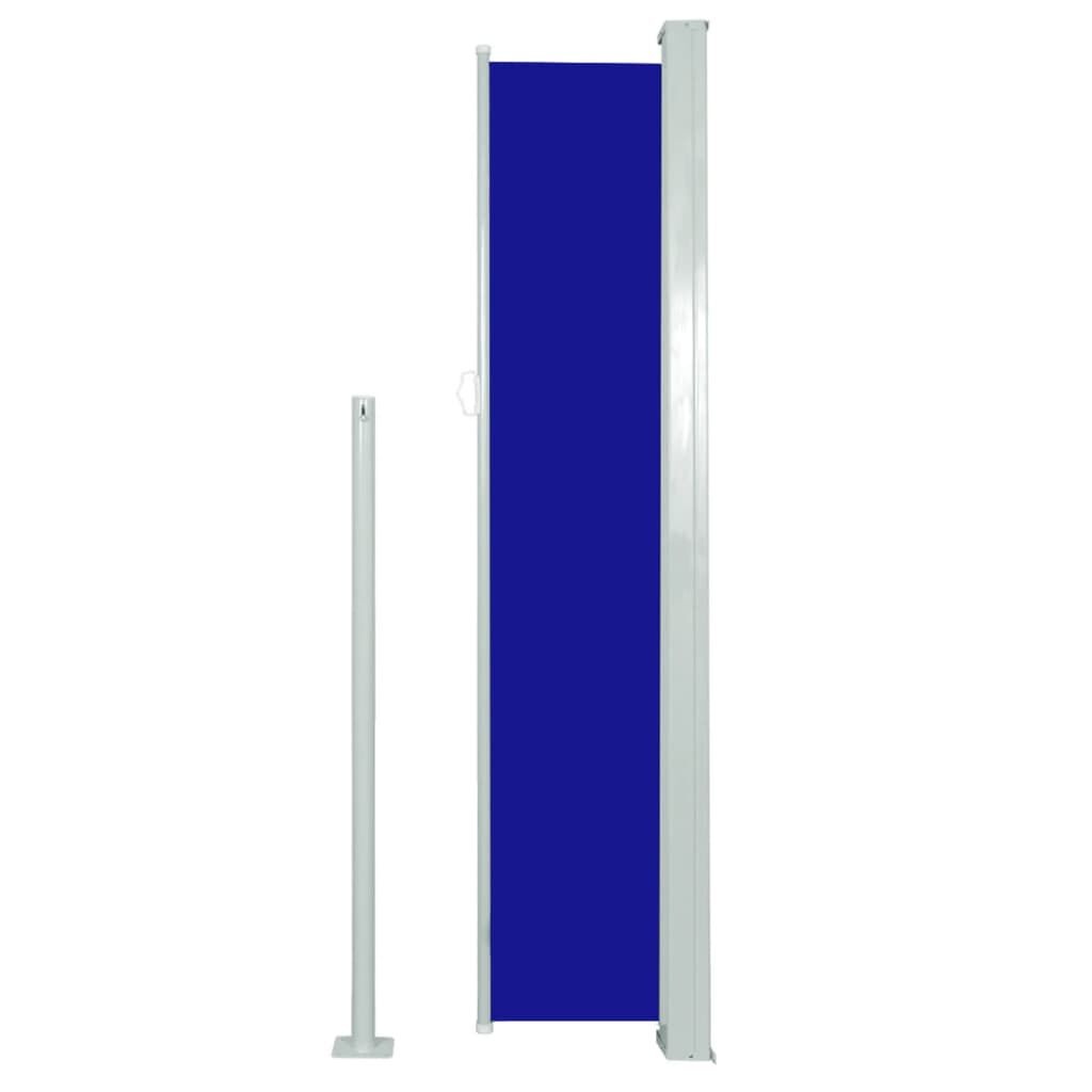vidaXL Tuinscherm uittrekbaar 160x500 cm blauw