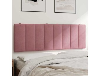 vidaXL Hoofdbordkussen "Hanko" 120 cm fluweel roze