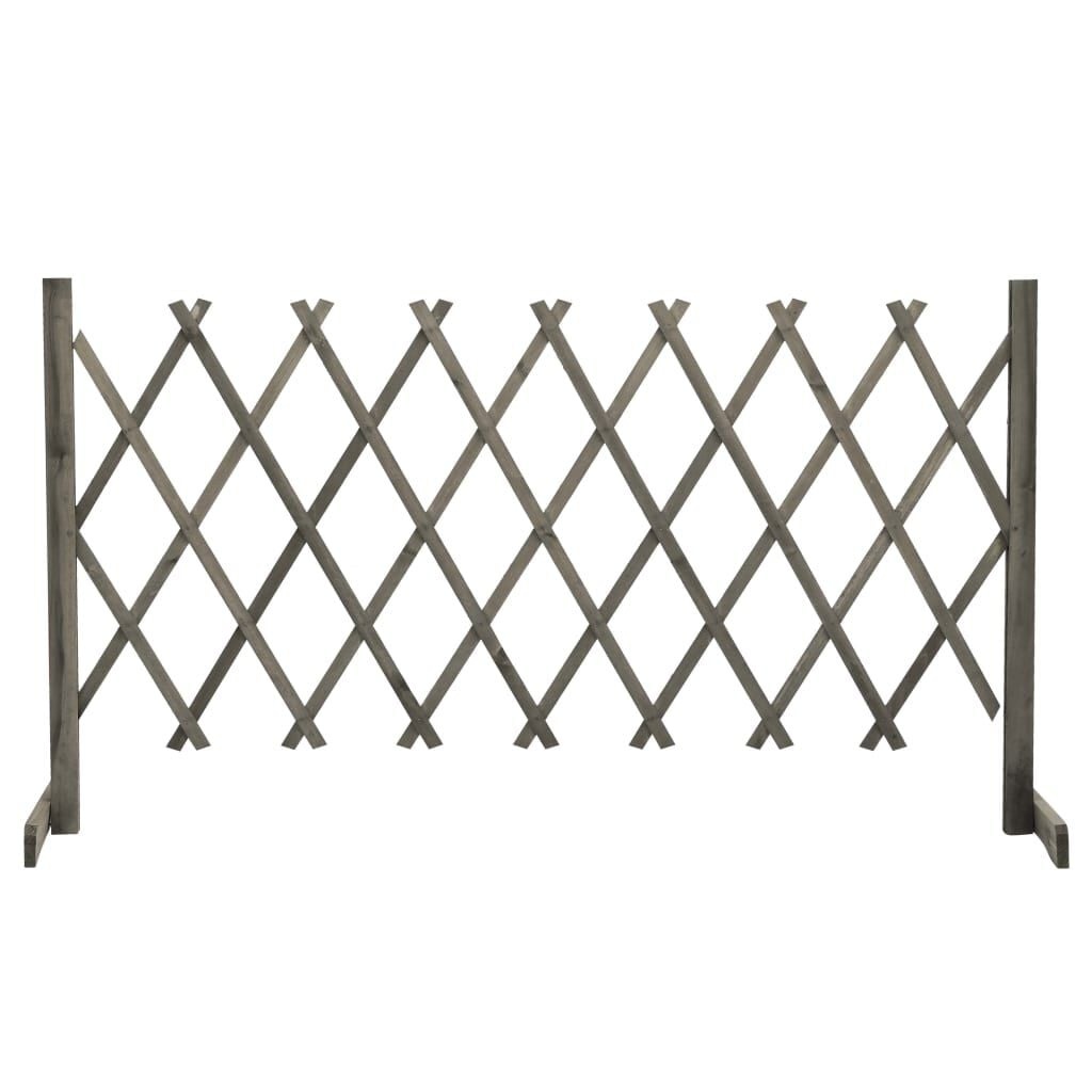 vidaXL Tuinlatwerk 150x80 cm massief vurenhout grijs