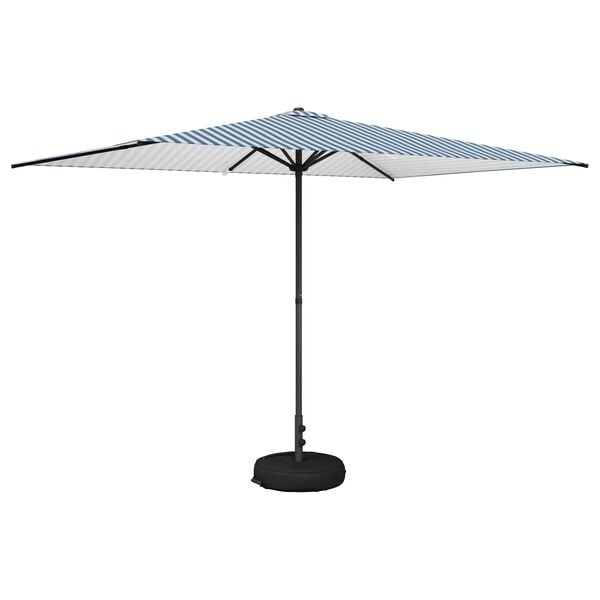 vidaXL Tuinparasol met Basis Rechthoekig 2 x 3 m Polyester