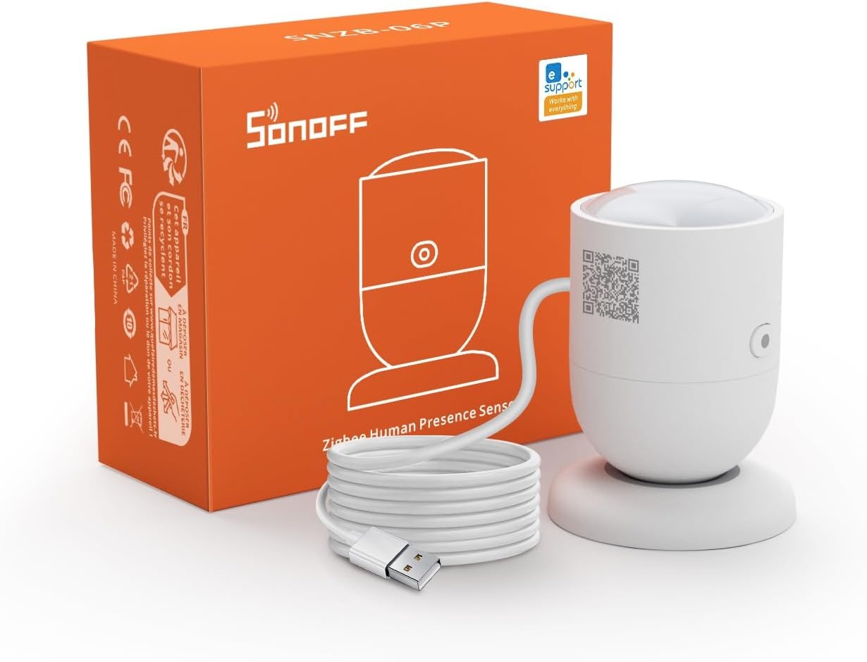 SONOFF SNZB-06P Zigbee Aanwezigheidssensor - Bewegingsmelder - Dim Grijs