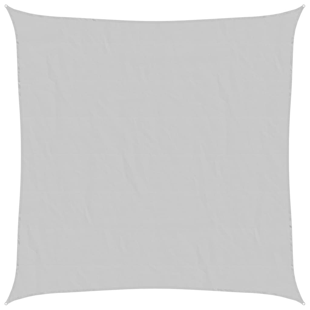 vidaXL Zonnezeil 4x4 m 100% polyester oxford lichtgrijs