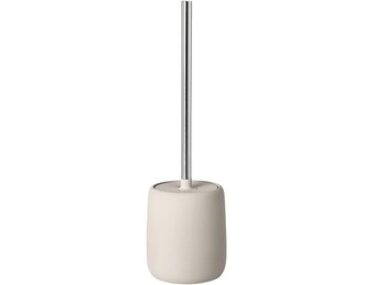 Blomus Sono WC-Borstel, Keramiek, Kunststof, Siliconen, Moonbeam, H 39 cm, Diameter 11 cm