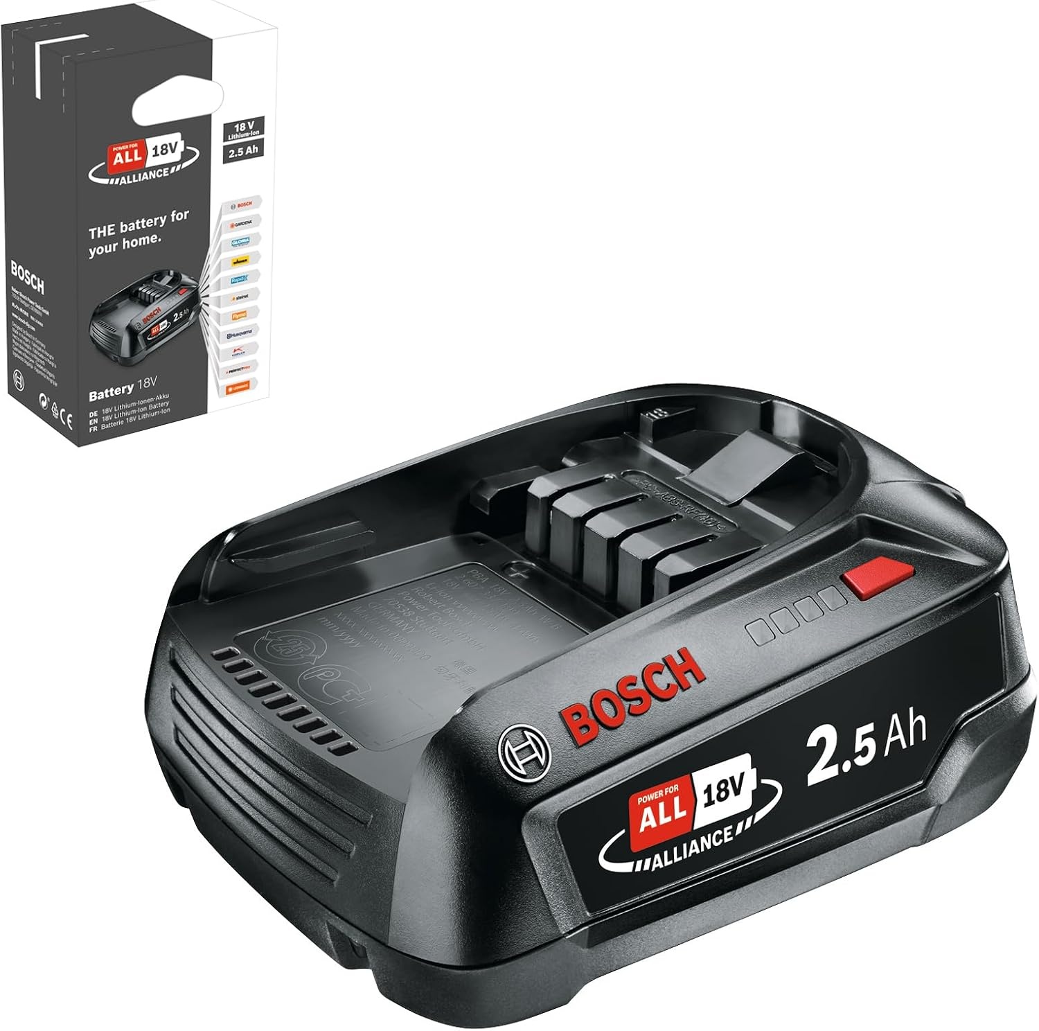 18V Bosch accu 2,5 Ah voor draadloos gereedschap - 23% korting