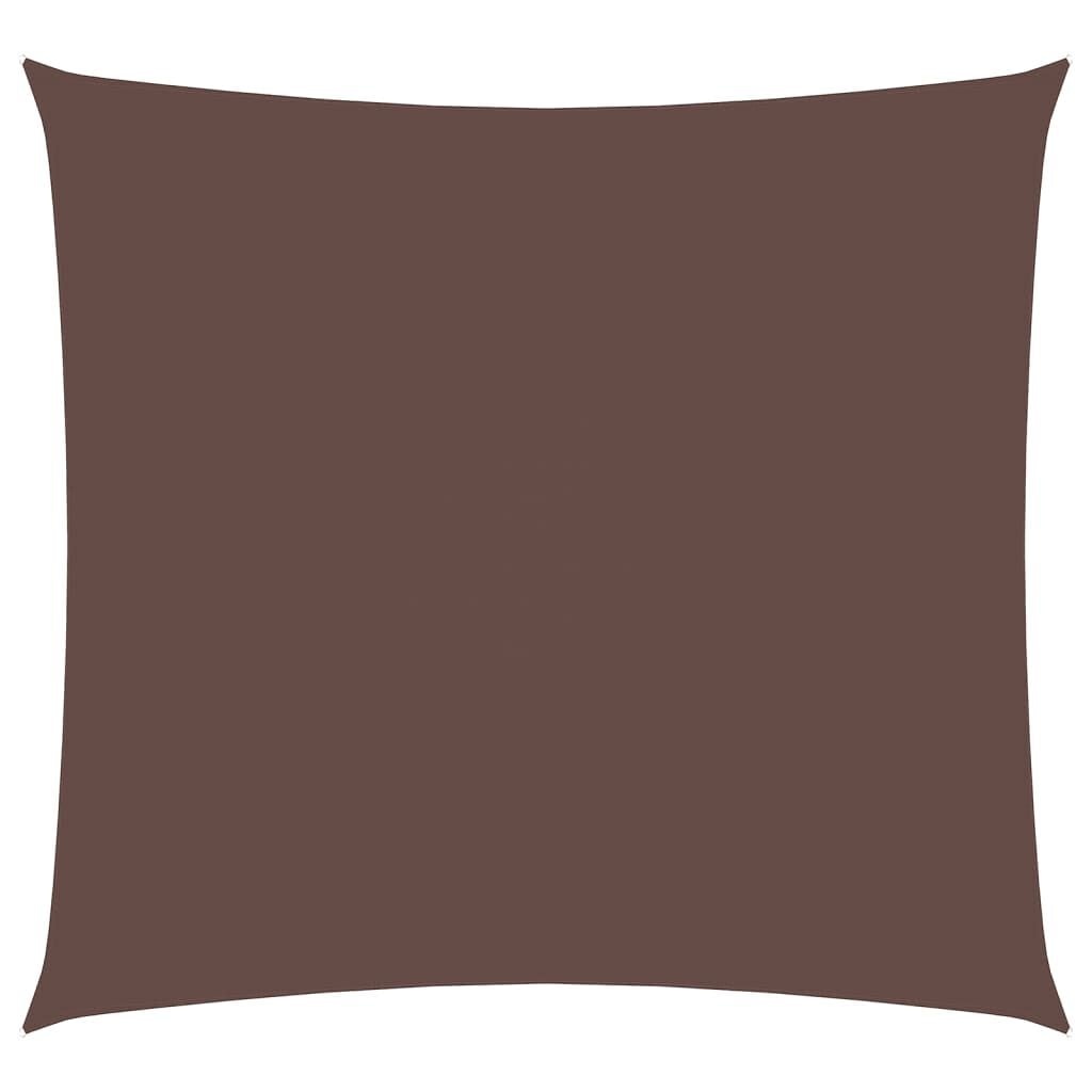Vierkant zonnescherm 4,5x4,5 m oxford stof bruin - 24% korting