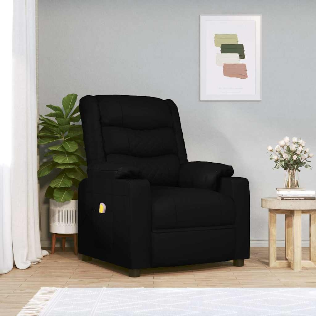 vidaXL Massagestoel kunstleer zwart