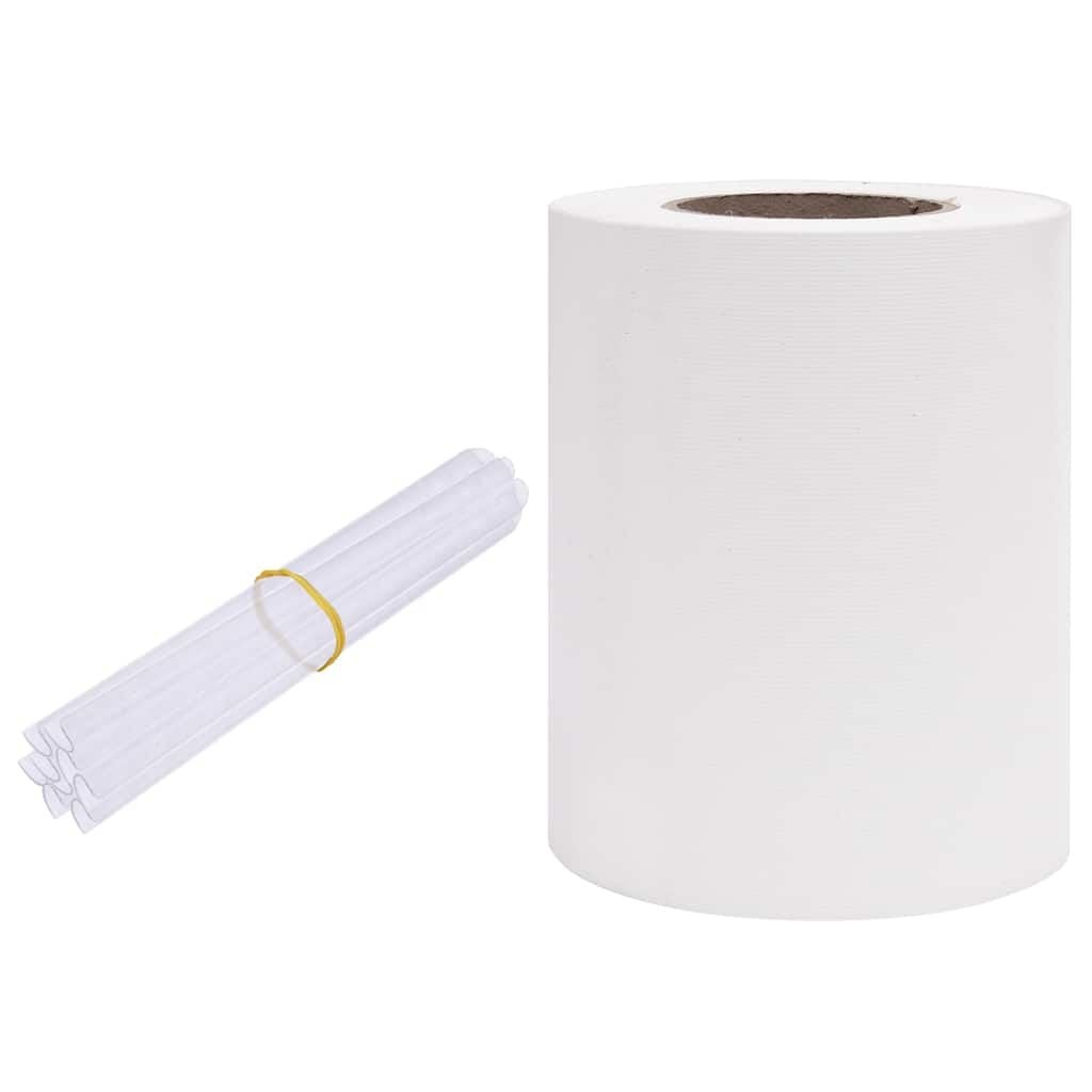 vidaXL Privacystrip 70x0,19 m PVC wit