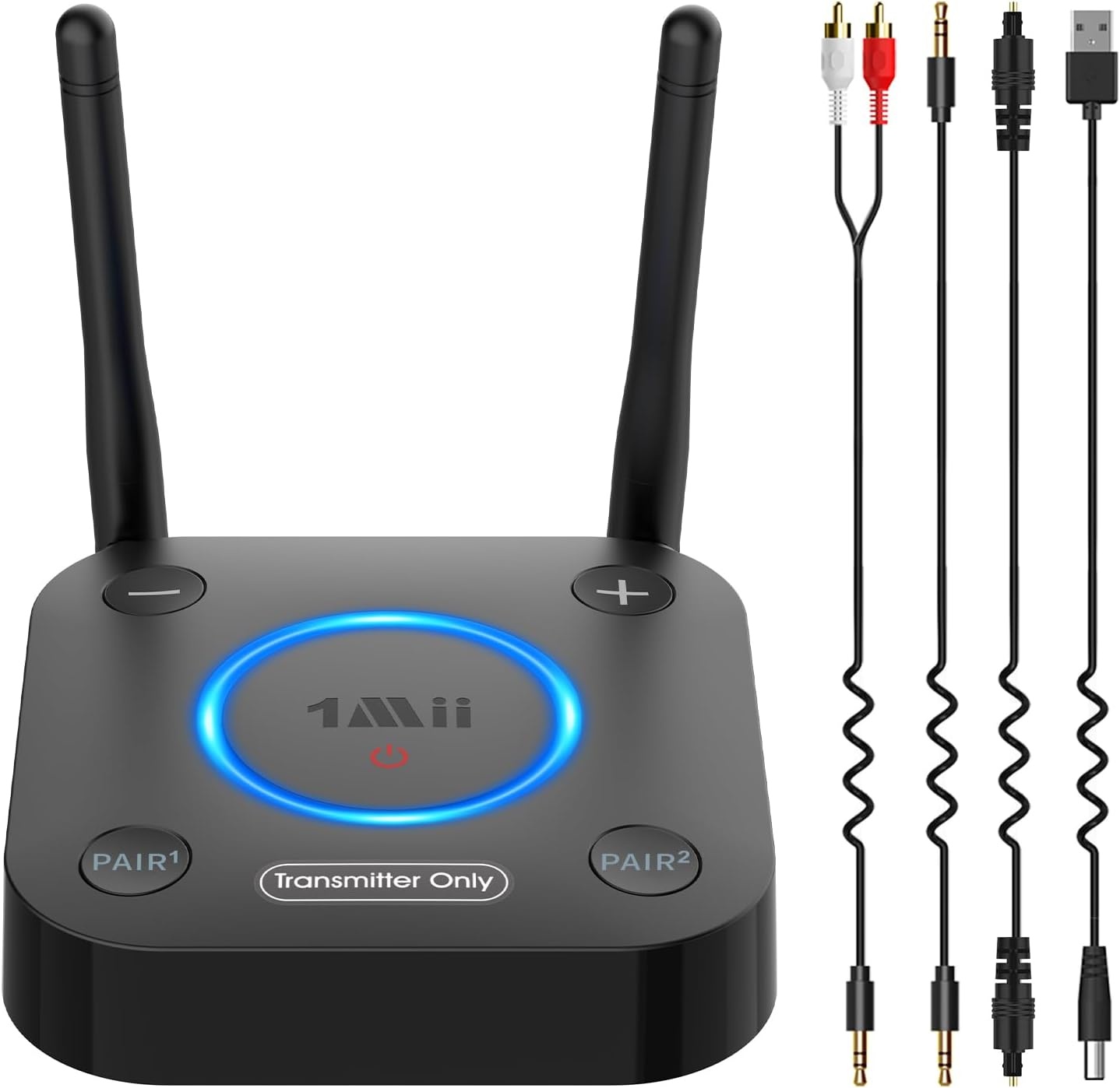 Bluetooth-zender voor TV | aptX HD/LL Dual Link | Verbind 2 koptelefoons/speakers | Optisch Coaxiaal RCA 3.5mm | Bluetooth 5.3