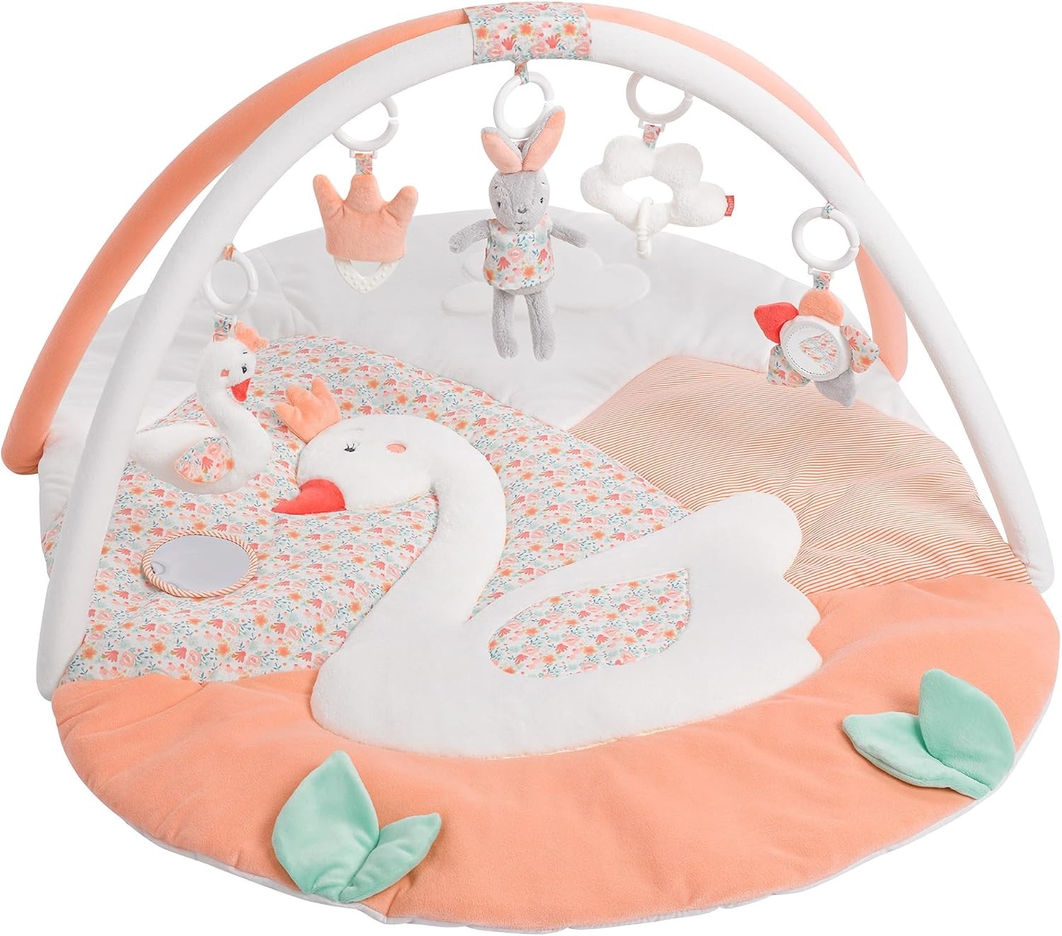Fehn 3D-Activiteitendeken Swan Lake met 5 Speeltjes - Roze - 80 x 105 x 50 cm