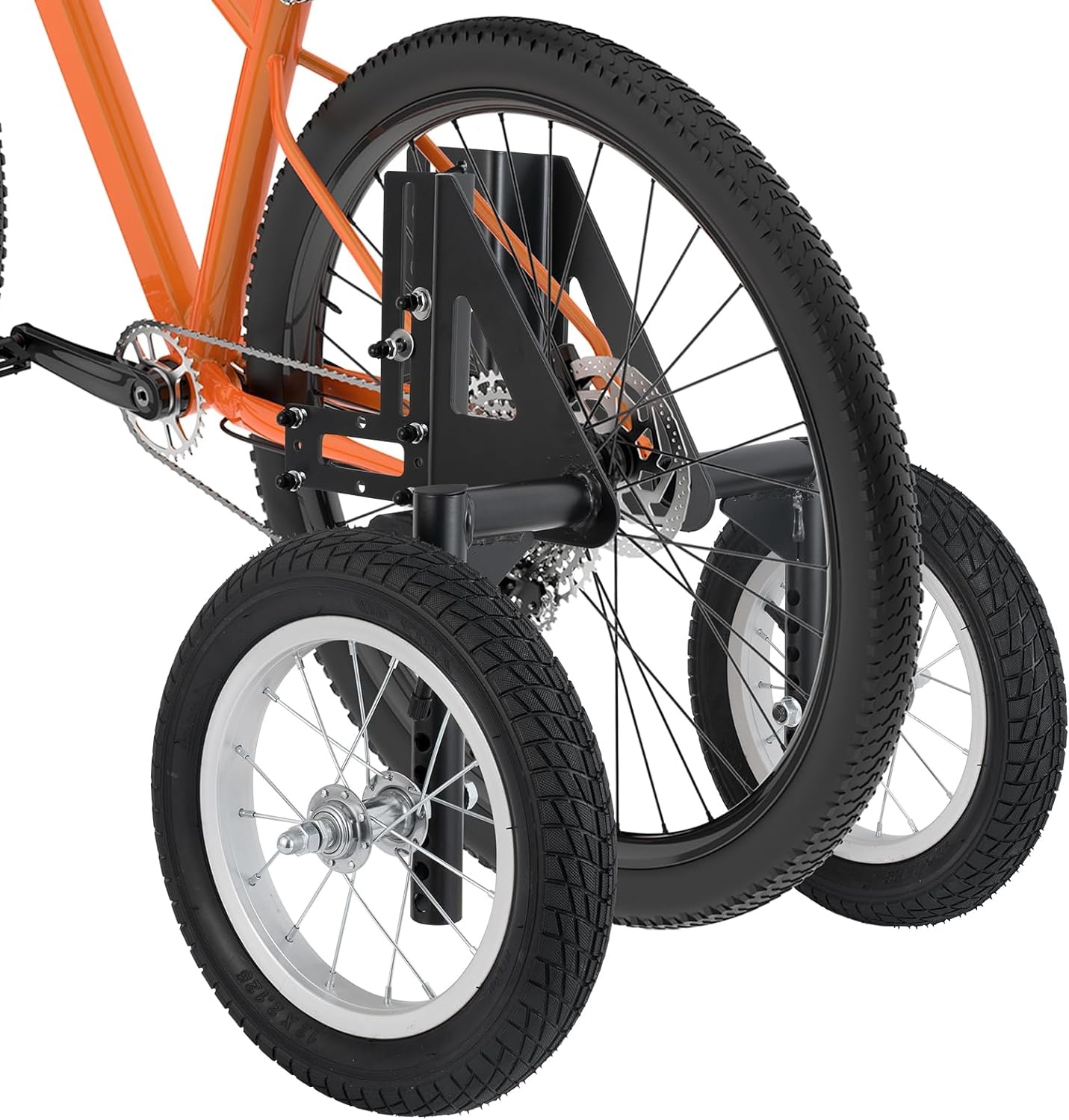 Moshay Verstelbare Zijwielen voor Volwassenen - Voor 24 tot 29 inch Fietsen - Zilver